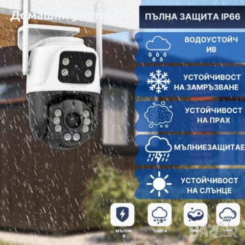 Двойна камера с AI WiFi 6 Mpx iCSee, снимка 9 - IP камери - 53132209