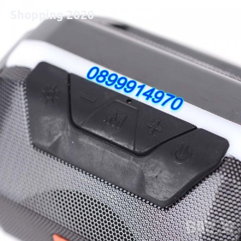 Преносима Bluetooth колонка с FM радио, LED подсветка, слот за USB, TF CARD, Синя, снимка 2 - Тонколони - 38336817