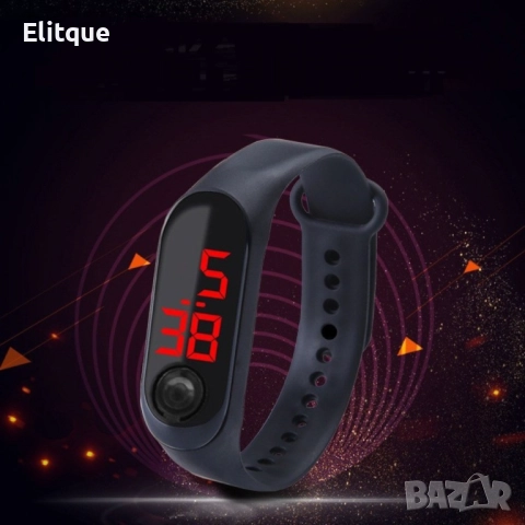 Детски LED часовник-гривна с 1 бърз бутон за управление WW14, снимка 6 - Други - 52819427