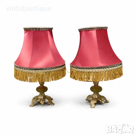 Винтидж настолни лампи, напомнящи модела Fenton & Fenton Florence 2 броя