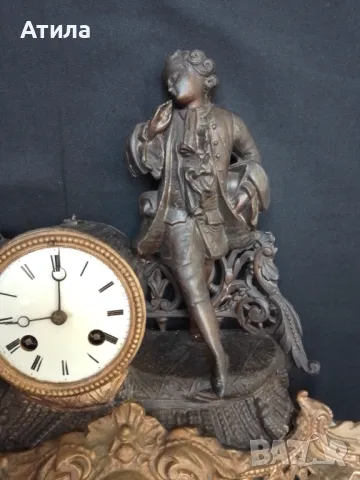 часовник каминен настолен, снимка 4 - Антикварни и старинни предмети - 48695848