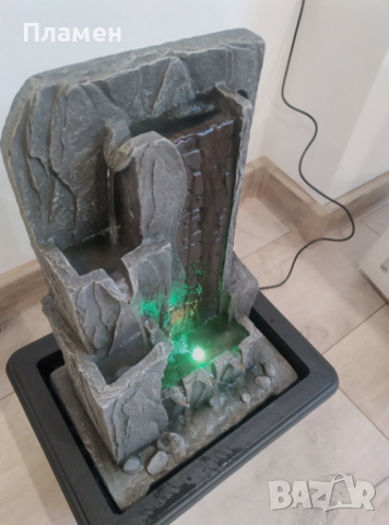 Градински фонтан ш.31, д.23, в.40 см, водопад с осветление, снимка 5 - Градински мебели, декорация  - 44687787