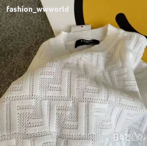 плетена блуза с къс ръкав Fendi S-L  реплика, снимка 5 - Тениски - 33740838