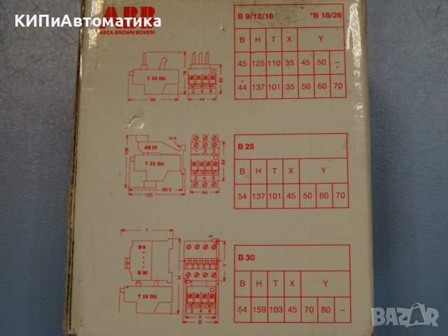 термично реле ABB T25 DU 14A thermal relay, снимка 11 - Резервни части за машини - 37512993