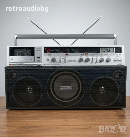 🔈Ретро колекционерски радиокасетофон AIWA CS-880E - Boombox - перфектен🔈