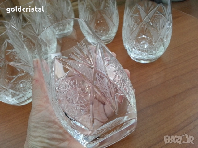 кристални чаши вода , снимка 5 - Антикварни и старинни предмети - 51719764