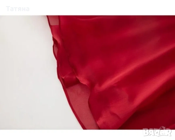 Червена официална рокля, снимка 4 - Рокли - 53108111