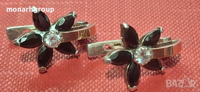 Сребърни обеци, снимка 6 - Обеци - 54063045