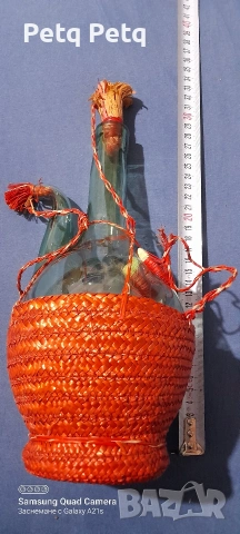  старо стъклено декоративно шише , снимка 8 - Антикварни и старинни предмети - 53327981