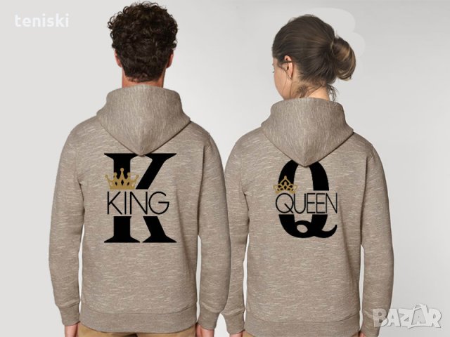 Промо цена Супер качествени Суичъри за семейства и влюбени двойки King Queen 6 модела, снимка 5 - Суичъри - 34566601