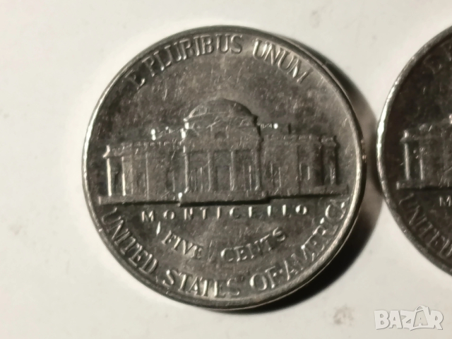5 американски цента различни години, снимка 2 - Нумизматика и бонистика - 53214125