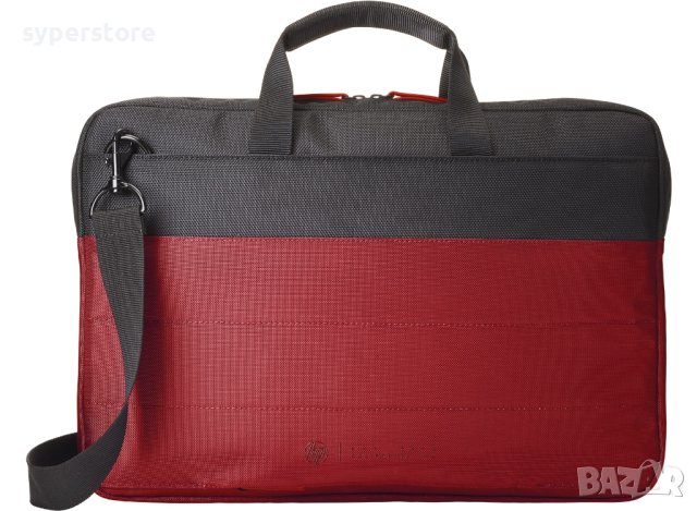 Чанта за лаптоп 15.6" HP Duotone Briefcase Y4T18AA Черно-червена с презрамка, снимка 4 - Лаптоп аксесоари - 42367619