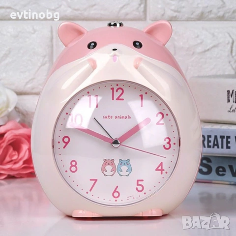 Детски настолен часовник за детска стая с батерии 16х14 см