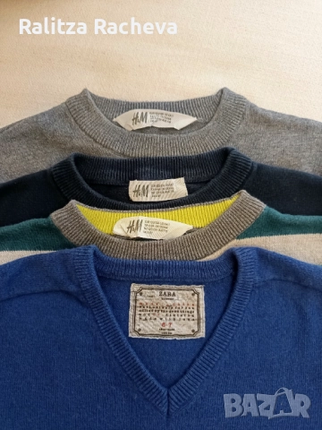 Лот подплатени дънки и пуловери HM за момче р. 122, снимка 4 - Детски комплекти - 52155653