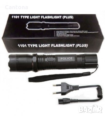2 в 1 електрошок с фенер Police T1101, снимка 3 - Къмпинг осветление - 25288669