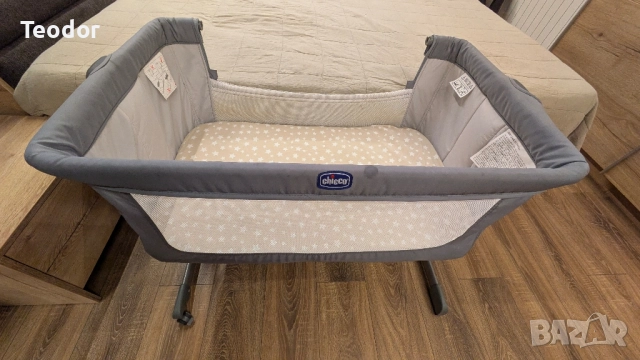 Бебешка кошара с падаща страна Chicco - Next 2 Me Essential