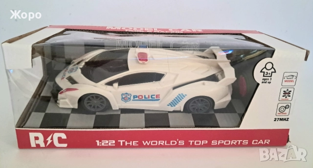 ПОЛИЦЕЙСКА КОЛА С ДИСТАНЦИОННО КН2272, снимка 6 - Коли, камиони, мотори, писти - 51940015