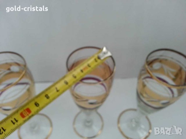 антикварни чаши с позлата  гравирани, снимка 9 - Антикварни и старинни предмети - 31628526