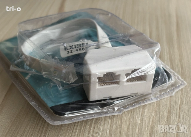 Разклонителен конектор Exibel 2хRJ45 женско - 1xRJ45 мъжко, снимка 2 - Мрежови адаптери - 52794554