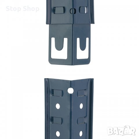 Усилен стелаж на 4 нива, антрацит, снимка 2 - Шкафове - 40022571