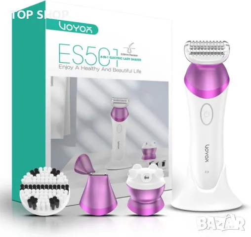 VOYOR Дамски тример за жени Бикини самобръсначка 4в1 Безжична, снимка 2 - Тримери - 49957229