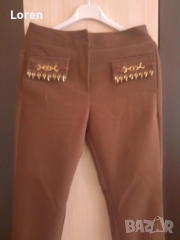 *Elisabetta Franchi*Кафяв дамски панталон , снимка 3 - Панталони - 54144766
