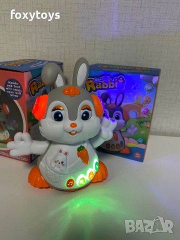 Танцуващо зайче с музика и светлина, снимка 11 - Музикални играчки - 51699920