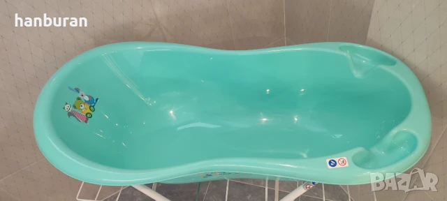 Бебешка вана със стойка и подложка за къпане., снимка 4 - За банята - 51263486