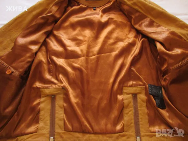 ЕСТЕСТВЕНА КОЖА на BROCH LEATHER дамско кожено яке, снимка 4 - Якета - 49661855