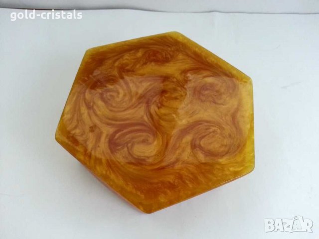 Голяма кутия каталин за бижута, снимка 4 - Антикварни и старинни предмети - 31378008