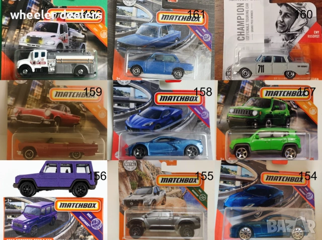 Метални колички Мачбокс Matchbox от различни години в мащаб 1:64 Част2, снимка 7 - Колекции - 50051522