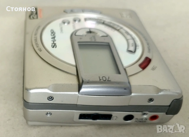 Минидиск, Minidisc Recorder "Sharp MD-MS701H" за ремонт или за части, снимка 5 - Други - 54284426