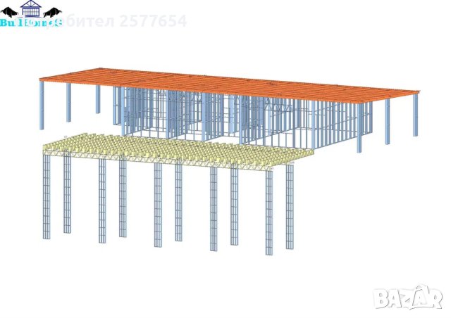 Хале,Халета,Складове,Навеси-187м2, снимка 2 - Строителни материали - 44147329