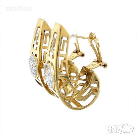 Златни обеци 8,04гр. 14кр. проба:585 модел:21962-2, снимка 2 - Обеци - 44393112