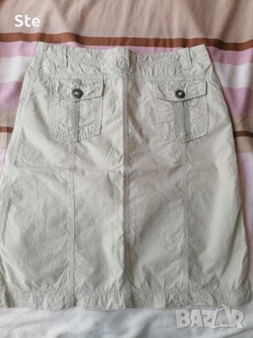 Бежова пола 42 размер , снимка 5 - Поли - 37444965