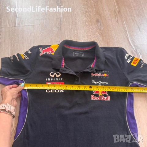 Дамска поло тениска Infiniti Red Bull Racing OTL Pepe Jeans Official Teamline размер XL, снимка 3 - Тениски - 53155567