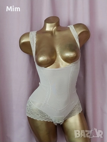 S/M Моделиращо боди в цвят шампанско , снимка 6 - Бельо - 54048508