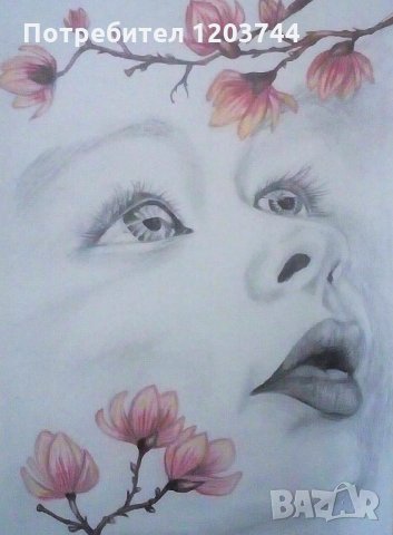 ГРАФИКА (черен молив, авторски} 