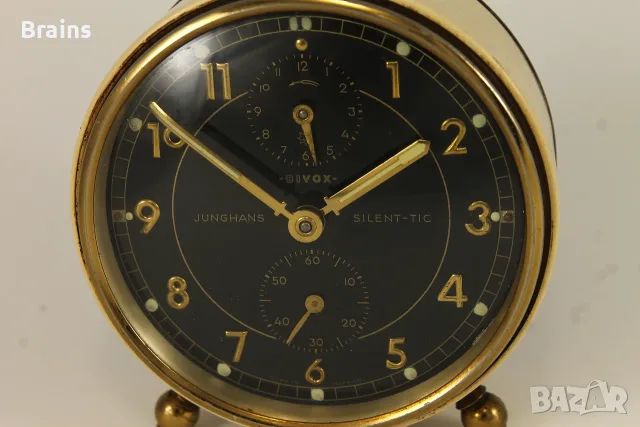 Стар Немски Будилник JUNGHANS BIVOX SILENTIC 1960-те, снимка 3 - Антикварни и старинни предмети - 56541409