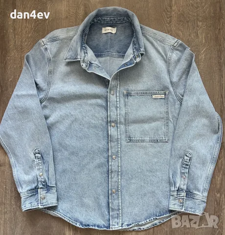 дънкова риза-яке Calvin Klein Jeans, снимка 6 - Ризи - 55950603