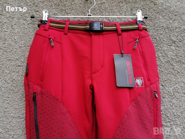 Продавам нов червен качествен топъл софт шел дамски панталон Black Yak , снимка 16 - Панталони - 38319902