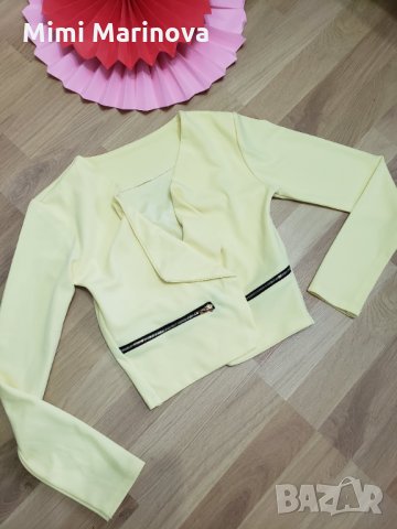 Наситено жълто сако , снимка 2 - Сака - 31049773