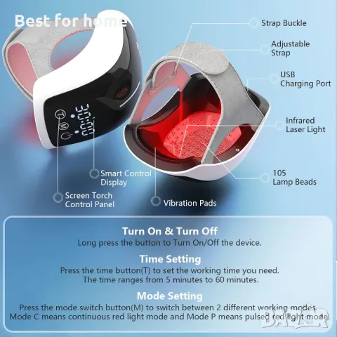 Уред за профилактика на болки в колена и стави KTS Knee Massager, снимка 3 - Наколенки - 48455203