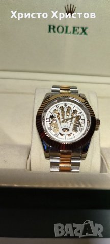 Дамски луксозен часовник Rolex Crown Skeleton , снимка 3 - Дамски - 37047692