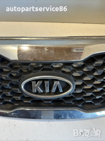 Предна решетка, хром, оригинална (OEM), с номер 86350-2P000 за Kia Sorento 2.2 CRDi, 2012 година, снимка 2 - Части - 53160530