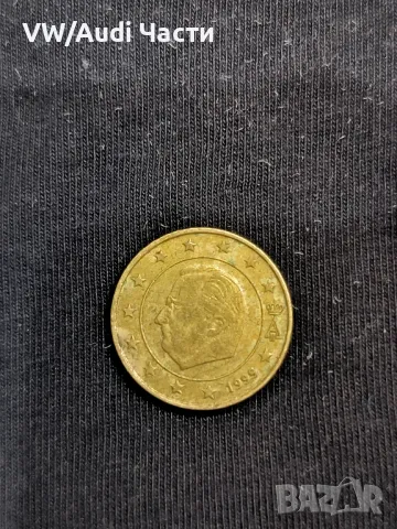 Монета 10 евро цента Белгия 1999г. минт 10 Euro Cent Belgium Albert II , снимка 2 - Нумизматика и бонистика - 49046364