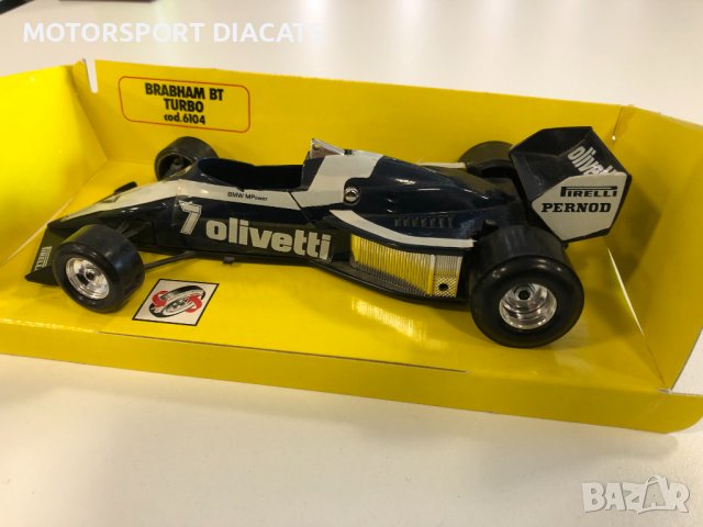 Mетални колекционерски колички BBURAGO F1 FERARRI 124 & Brabham Turbo, снимка 7 - Колекции - 38087124