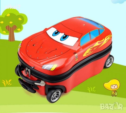 детски куфар BMW джип Син/Червен цвят 4 колела телескопична дръжка, снимка 11 - Куфари - 37639828