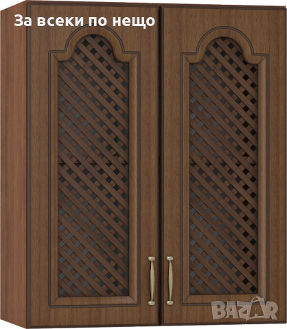 Кухненски шкаф OREH горен В-60/72 РЕШЕТКА орех/орех мускат патина Код P1637