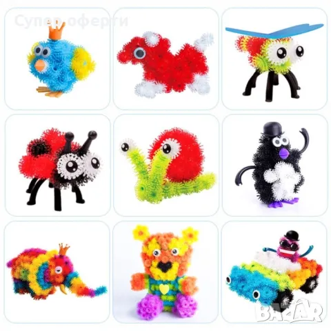 Bunchems Конструктор/ 400 части, снимка 4 - Конструктори - 49958004